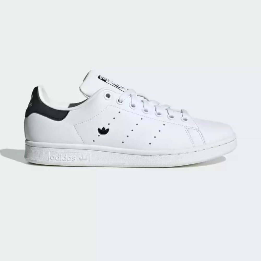 Adidas Originals Women's White black Mini Trefoil Stan Smith Shoes IE0459 - Picture 2 of 2
